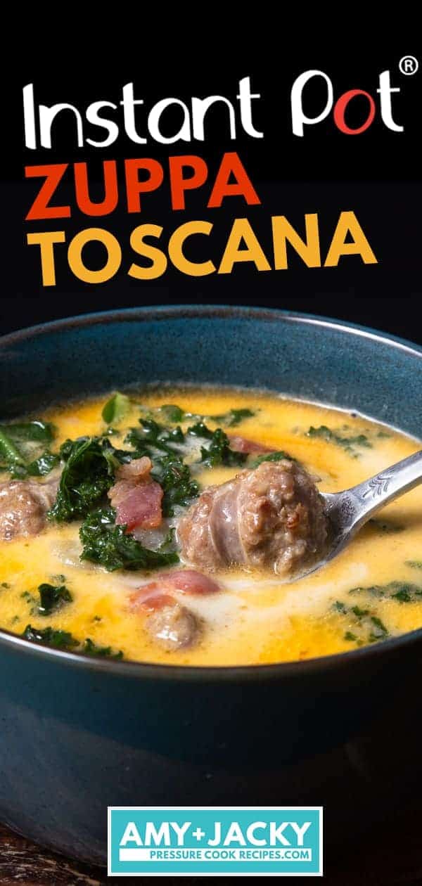 Instant Pot Zuppa Toscana Recipe | Pressure Cooker Zuppa Toscana Soup | Instant Pot Sausage Kale Potato Soup | Instapot Zuppa Toscana | Instant Pot Kale | Instant Pot Soup | Pressure Cooker Soup | Instant Pot Recipes #instantpot #pressurecooker #soup #easy #recipes