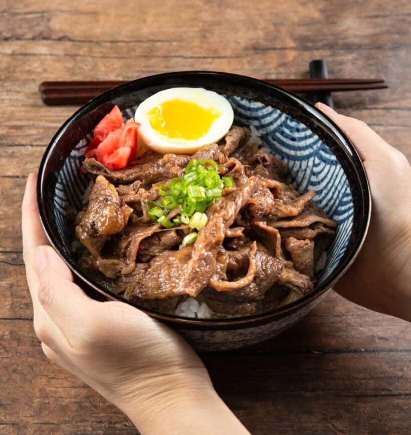 Japanese gyudon recipe