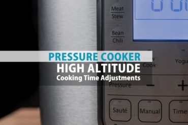 Living in a high altitude city (over 3000 ft above sea level)? Use this Pressure Cooker High Altitude Cooking Time Adjustment Chart to adjust cooking times.