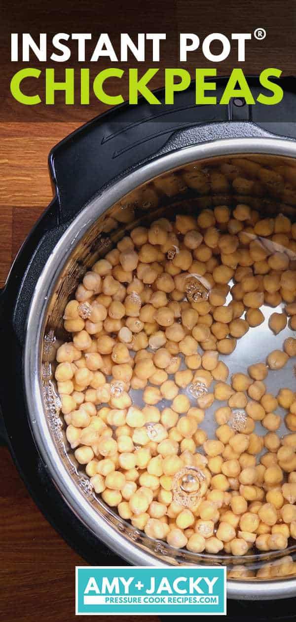 Instant Pot Chickpeas | Pressure Cooker Chickpeas | Instant Pot Garbanzo Beans | Instant Pot Beans | How to cook chickpeas | Chickpea recipes | Dried chickpeas #AmyJacky #InstantPot #PressureCooker #recipes #vegan #GlutenFree #vegetarian