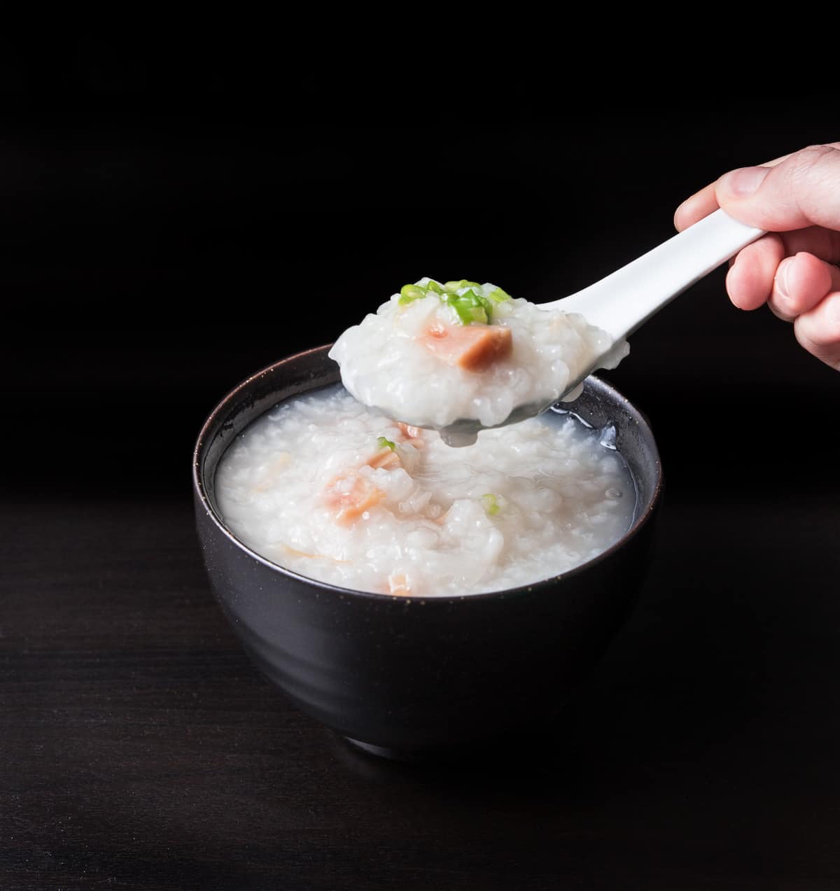 1 min to prep this 4-ingredient pressure cooker congee. Thick & creamy rice porridge is mild and easy to digest. Perfect comfort food for cold or sick days.