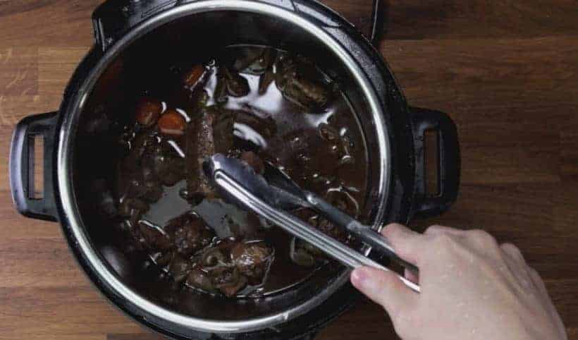 set aside red wine braised short ribs