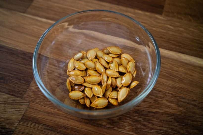 Roasted Butternut Squash Seeds