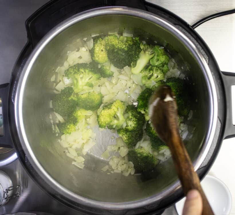 saute broccoli florets