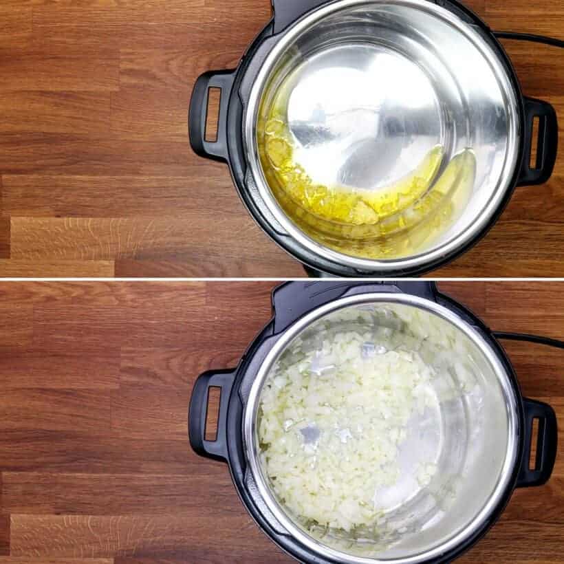 saute onions in Instant Pot  #AmyJacky #InstantPot #PressureCooker #recipe