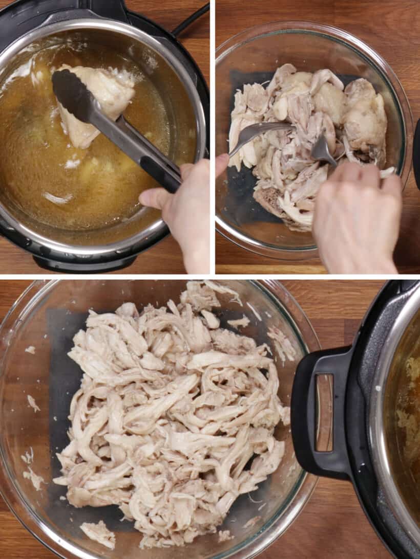 shredded chicken thighs