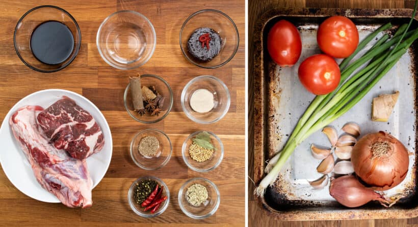 Taiwanese Beef Noodle Soup Ingredients